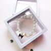 Fresco e bonito dos desenhos animados estilo de moda pulseira sanrio kulomi pingente pulseira pipoca cristal artesanal frisado