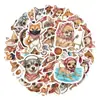 50 pegatinas para perros de compra directa transfronteriza: cincuenta diseños lindos de perritos con pañuelos para decoración de computadora, pegatinas impermeables