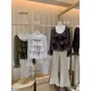 AS OFICIAL Outono estilo coreano sofisticada poá versátil modeladora babados gola quadrada manga longa blusa 28885