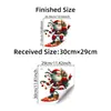 BRUP Papai Noel Surfing Engraçado Adesivo de Vaso Sanitário Diversão de Natal Adesivos para Vaso Sanitário Adesivos Decorativos Autoadesivos BR2344C