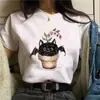 Nueva Camiseta de Manga Corta para Mujer Murciélago Ropa Abstracta Camiseta Tshir