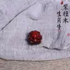 Cuentas Sueltas Talladas del Zodiaco de Palo de Rosa 20mm Accesorios para Pulseras de Madera Pieza de Mango Único