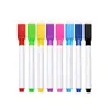 Caneta para Quadro Branco Apagável à Base de Água Personalizável com Logo Caneta Pequena Personalizada para Pintura Marcador Colorido Magnético com Sucção Sem Marcas