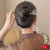 Horquilla de Cabello con Esmalte Goteante Estilo Nacional Horquilla de Flor de Loto Exquisita Moderna Simple Diaria Placa para el Cabello Horquilla Accesorios para Hanfu Cheongsam Adornos para la Cabeza