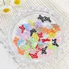 Aleación Hueca Mariposa Doble Colgante Color Pintura para Hornear Pintura para Hornear Dibujos Animados con Cuentas Superficie Lisa Cadena de Teléfono Móvil Pulsera Colgante DIY