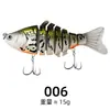 Isca multi-seção isca artificial biônica isca Luya chumbada peixe arremesso longo formato de peixe isca biônica Chumbo Peixe 7-seções multi-seções Peixe