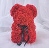 Urso Flor Eterna Artificial 25cm Urso Rosa Presente Festival Qixi Urso de Espuma Festival de Aniversário Buquê de Flores