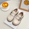 Zapatos de cuero para niños, zapatos negros antideslizantes estilo coreano para rendimiento, nuevos mocasines de primavera y otoño para niñas, zapatos ligeros de princesa para la escuela