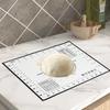 Alfombrilla de silicona para cocina de inducción transfronteriza con escala, alfombrilla de silicona para amasar, resistente a altas temperaturas, multifuncional, para hornear, barbacoa