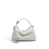 2026 Bolso de Hombro Sencillo de Diseño de Nicho Personalizado con un Ambiente Relajado, Bolso Cruzado Exquisito para Mujer, Bolso de Viaje de Piel Genuina Estilo Coreano