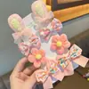Grampo de Cabelo Flor Laço Fofo Estilo Coreano Acessório de Cabelo para Meninas Pequenas, Presilha para Franja, Grampo de Cabelo para Crianças, Não Danifica o Cabelo, Acessório de Cabelo para Meninas