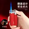 Encendedor de Llama Recta Plegable Resistente al Viento Fresco de Alto Valor de Fábrica Regalo de Gama Alta para Hombres al por Mayor