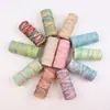 Nueva Cuerda de Cáñamo Teñida por Sección de 2 mm x 50 m, Gradiente Colorido, Hecha a Mano para DIY, Tejida, Cuerda para Etiqueta Colorida, Lanyard, Empaque de Caja de Regalo