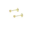 Conjunto de 9 Peças de Haste de Inserção de Aço Inoxidável Brinco de Lábio 6/7/8mm Haste Brinco de Zircônia Piercing de Língua Joias em Estoque