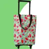 Carrito de supermercado pequeño carrito de arrastre carrito de compras remolque pequeño plegable carrito de mano portátil para uso de ancianos carrito con barra de tracción