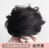 Moño con Peluca de Cabello Humano Real, Herramienta para Peinar el Cabello, Banda Elástica, Anillo para Moño de Cabello Liso, Moño Naturalmente Voluminoso, Peluca Transfronteriza