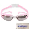 Gafas de Natación Galvanizadas Tapones para los Oídos de una Pieza para Exteriores Miopía Gafas de Natación para Adultos Impermeables y Antivaho Venta Directa de Fábrica