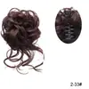 Anillo de Peluca Estilo K Cabeza de Bola Natural Esponjosa Cabello para Fotografía Cheongsam Cabello Artificial Desordenado Perezoso Anillo para Rizos de Barba Larga