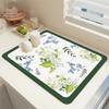 Estera de suelo Tianjin con diatomeas, estera de mesa con impresión fresca, estera de cocina para restaurante, absorbente, a prueba de moho, de secado rápido, estera de drenaje al por mayor