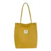 Bolsa Feminina 2026 Novo Estilo Fresca e Simples Bolsa de Lona de Grande Capacidade Bolsa de Ombro Feminina Bolsa de Mão para Estudante Bolsa de Lona Espessada