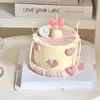 Vela de Cumpleaños con Lazo Transfronterizo Pastel Decoración DIY Inserto 520 Día de San Valentín Fiesta de Hadas Decoración de Postre