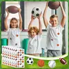 Pegatinas Impermeables Fútbol Baloncesto Voleibol Rugby Pegatinas Patrones Decorativos Pegatinas de Recompensa para Niños