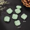 Pingente Folha Jade Imitação Vidrada Verde Claro Verde Escuro Topázio Ponta Gota d'Água Borboleta DIY Acessórios para Pingente de Pulseira
