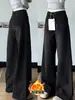 Jeans Preto de Perna Reta Feminino Plus Velvet Novo Estilo Formato Pera Solto Cintura Alta Emagrecedor Plus Size Perna Larga Calças Comprimento Total