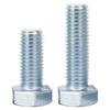 Grado 8.8 Galvanizado Cinc Azul y Blanco Tornillos Hexagonales Externos al Por Mayor Pernos Hexagonales Externos Tornillos de Cabeza Hexagonal M4M5M6M8M10