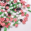 Fatias de argila macia de Natal misturadas com partículas de argila macia, gotas de chocolate, grânulos de açúcar, cola cremosa, brinquedo squishy de bolo de recuperação lenta