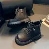 Botas Infantis Martin 2026 Outono/Inverno Novo Estilo Com Pelúcia Botas para Meninos Botas Curtas de Algodão de Duas Camadas Botas Individuais para Meninas Antiderrapantes Estilo Britânico