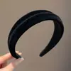 Faixa de Cabeça de Alta Qualidade Coreana Nova, com Flocos, Aba Larga, Modelo High-Top, Elegante e Sofisticada, Faixa de Cabeça para Fotos de Celebridade da Internet e Faixa de Cabeça para Mulheres