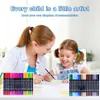 Com Etiqueta Amazon Xiyin Temu Caneta Aquarela Ponta Dupla Marcador Macio Multi-Especificação Caneta Aquarela Dupla Ponta Infantil