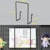 Accesorios para Tablero Perforado Ganchos Decorativos Ranura Larga Estante de Almacenamiento Universal Montaje en Pared Sin Taladro Estante de Exhibición de Almacenamiento de Escritorio