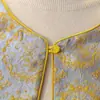 Novo casaco de outono estilo chinês para mães, moderno e elegante, com gola redonda e botões de nó chinês tradicionais, perfeito para mulheres de meia-idade e idosas na primavera e no outono