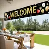 Fiesta de Bienvenida Transfronteriza Banner Exterior Adecuado para Reuniones Familiares, Decoración Escolar Banderas de Fiesta Fábrica Venta al por Mayor