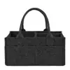 Bolsa de fraldas de feltro transfronteiriça bolsa de armazenamento de miudezas de grande capacidade bolsa de mamãe para atividades ao ar livre bolsa de armazenamento de fraldas de feltro para atacado