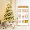 Árbol de Navidad Modelo Nuevo 2026 con Luces para Uso Doméstico, Paquete Premium 1.38m Adornos Grandes que se Iluminan para Decoración Navideña