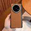 Adecuado para Funda Protectora Vivoxfold5 Funda de Succión Magnética Eje Central Bilateral Anti-Caída Moda de Negocios Funda Protectora con Textura de Cuero de Alta Calidad