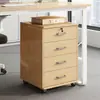 Archivero, mueble de almacenamiento bajo escritorio para estación de trabajo de oficina, gabinete lateral pequeño móvil tipo cajonera con cerradura, mueble bajo
