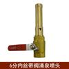 Cabezal de fuente burbujeante con boquilla Yongquan de cobre para paisaje acuático, estanque de peces, ciclo de rociado seco, fuente para exteriores, juego completo