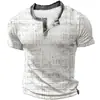 Camisa Polo Masculina Respirável de Verão para Uso Externo Casual Esportiva Manga Curta com Design em V Top de Moda Diária para Uso Externo