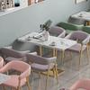 Mesas e Cadeiras de Loja de Chá de Leite da Moda Catering Café Lanches de Hamburgo Restaurante Ocidental Cabine Sofá de Combinação para Negócios