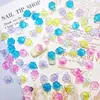 Nuevos Accesorios de Arte para Uñas de Patita de Gato Caricatura, Decoraciones de Uñas Portátiles con Brillo Fino Degradado Transparente Hielo, Accesorios de Resina