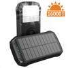 Banco de Energía Solar Impermeable para Exteriores Transfronterizo 16000Mah Gran Capacidad Carga Rápida Carga Inalámbrica Fuente de Alimentación Móvil Pse
