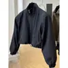 2024 Nuevo Abrigo de Alta Gama para Mujer Otoño e Invierno Elegante Cuello Vertical Corto Casual Pequeña Herramienta Ropa Elegante Rústica