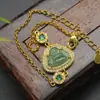 Pulsera Colgante Buda Maitreya de Jadeíta Birmana Natural Grado A Nuevo Estilo Chino Temperamento Diverso 9067