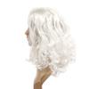 Peluca de pelo corto rizado para mujer de comercio exterior directo de fábrica, peluca de onda grande, tocado blanco esponjoso, peluca de dibujos animados cos