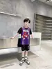 Conjunto de Uniforme de Baloncesto Falso de Dos Piezas Personalizado para Niños y Adultos, Uniforme de Equipo para Campo de Entrenamiento, Secado Rápido, Transpirable, Estampado con Texto y Números