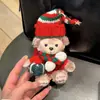 Urso de Pelúcia Shirley Rose de Alto Valor Estético Boneca Estojo Protetor Pingente Chaveiro Boneca Clipe Traseiro de Celular Cordão